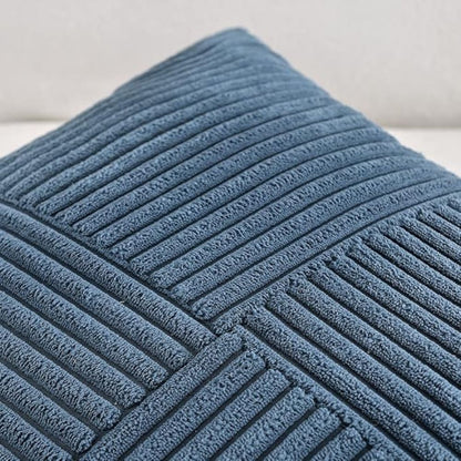 Jasmin – Housse de coussin rustique en velours côtelé