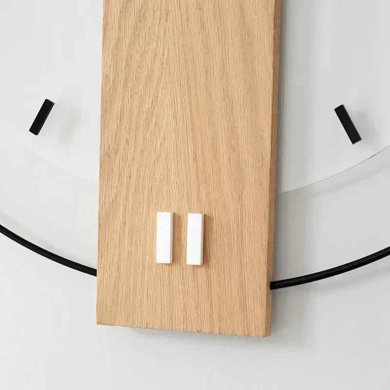 Horloge murale en bois avec tic-tac silencieux