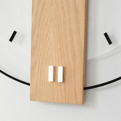 Horloge murale en bois avec tic-tac silencieux