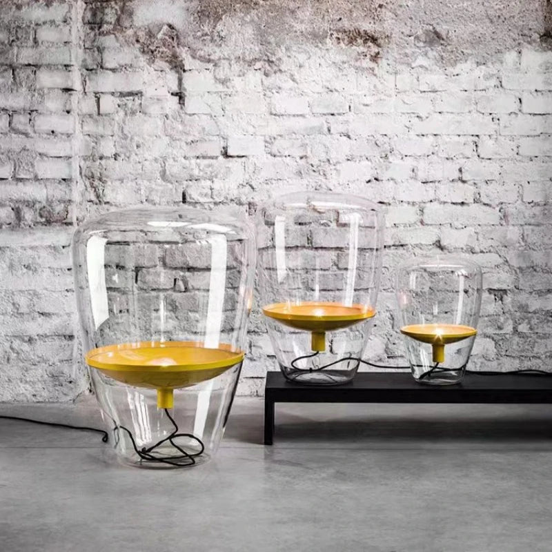 AuroraGlow – Lampe de Table en Verre Design Scandinave