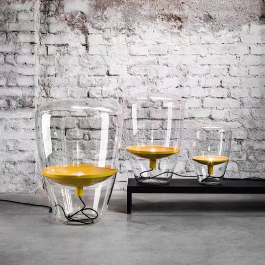 AuroraGlow – Lampe de Table en Verre Design Scandinave