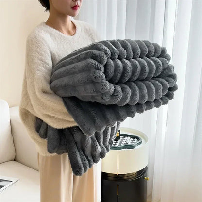 VeloursDeLapin - Couverture en Polaire Ultra-Douce
