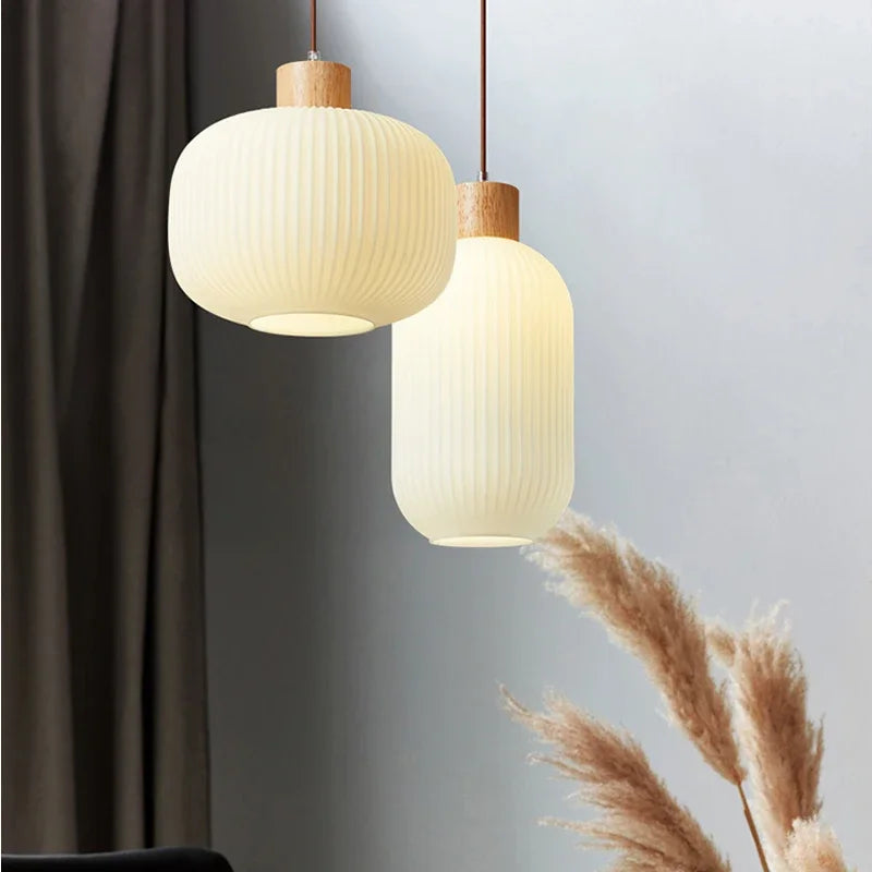 Akari – Suspension en verre japonais