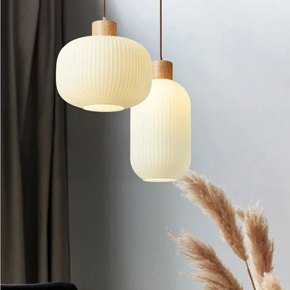 Akari – Suspension en verre japonais