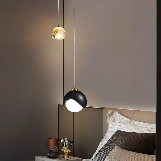 Zaldy – Luxueux luminaire en cristal doré