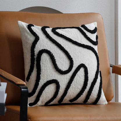 Sabella – Coussin Déco en Chenille Boho