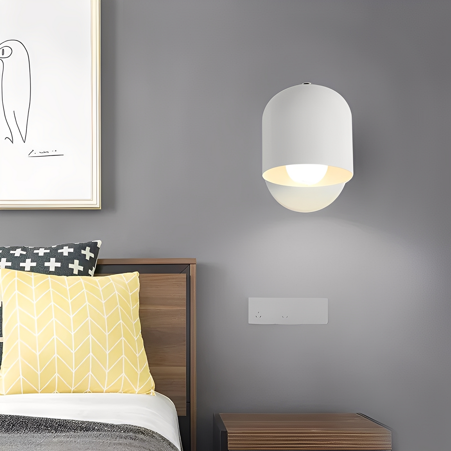 Juna – Applique Murale Minimaliste Macaron