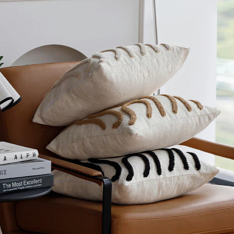Sabella – Coussin Déco en Chenille Boho
