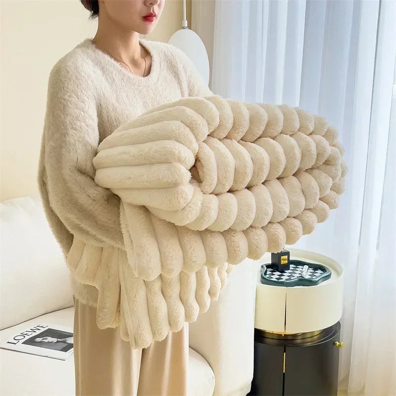 VeloursDeLapin - Couverture en Polaire Ultra-Douce
