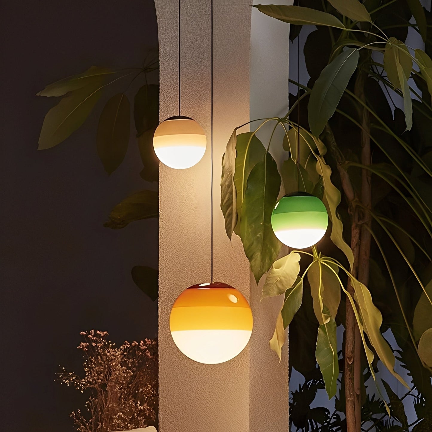 Mel – Suspension en verre coloré nordique
