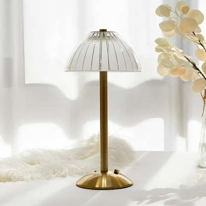 Lunaris – Lampe de table LED en cristal sans fil avec 3 couleurs de lumière