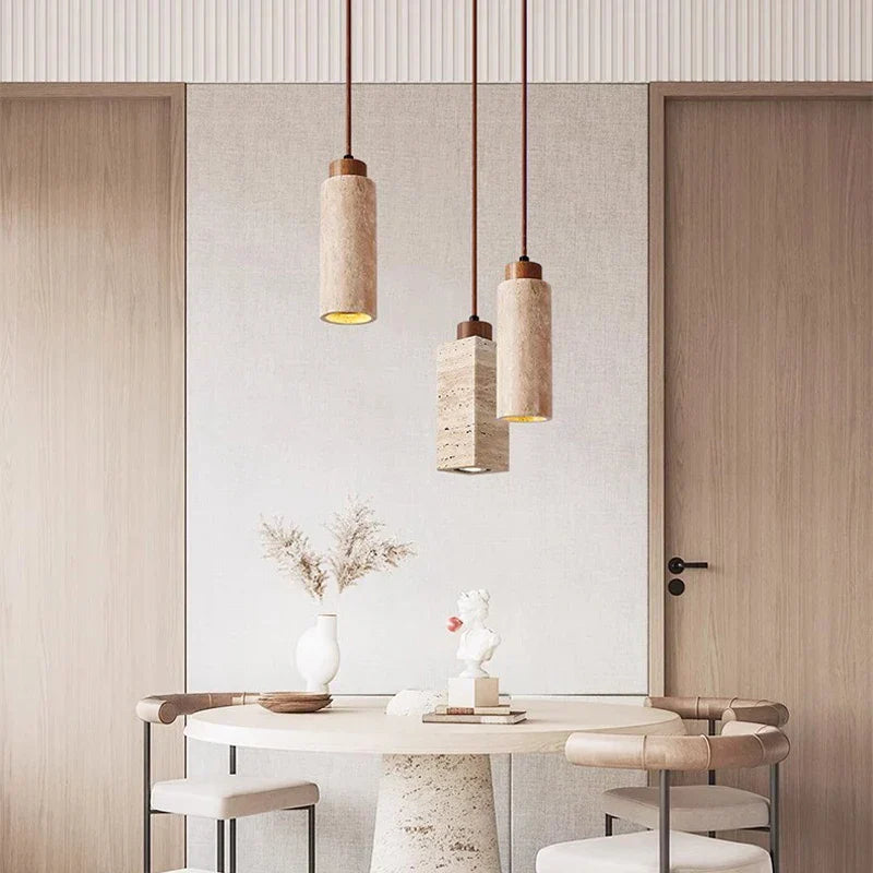 Yana – Lampe suspendue en pierre naturelle