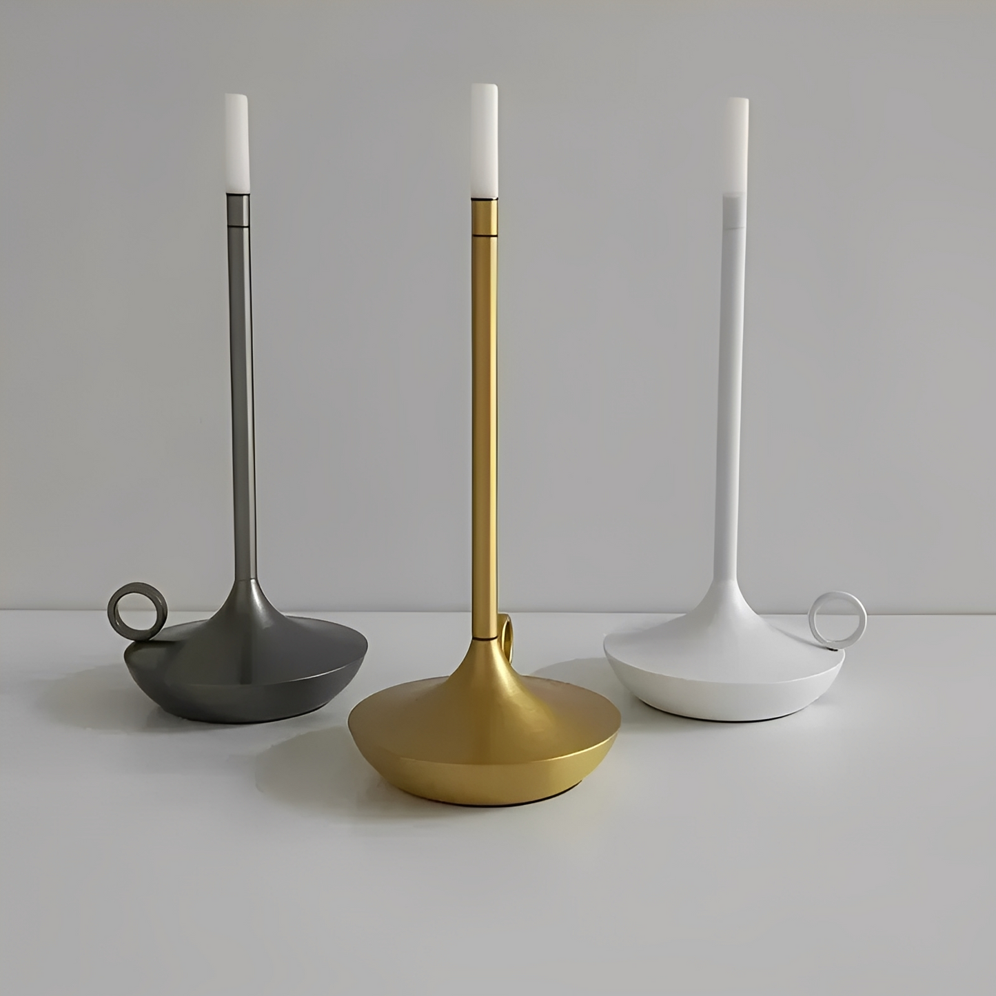 Marcelline – Lampe de Table Rétro Portable avec Effet de Lumière de Bougie