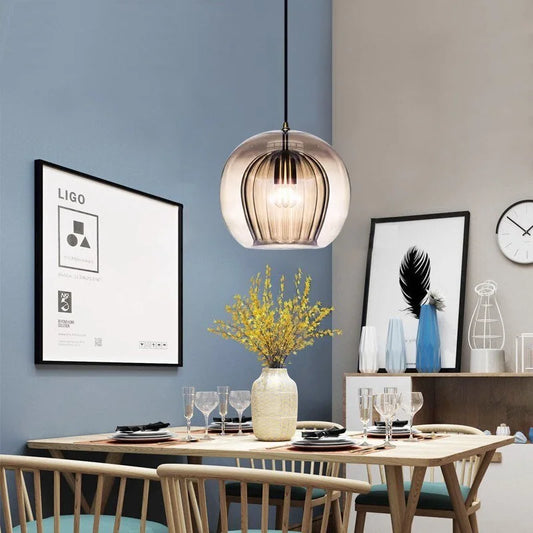Alyna – Lampe suspendue en verre minimaliste