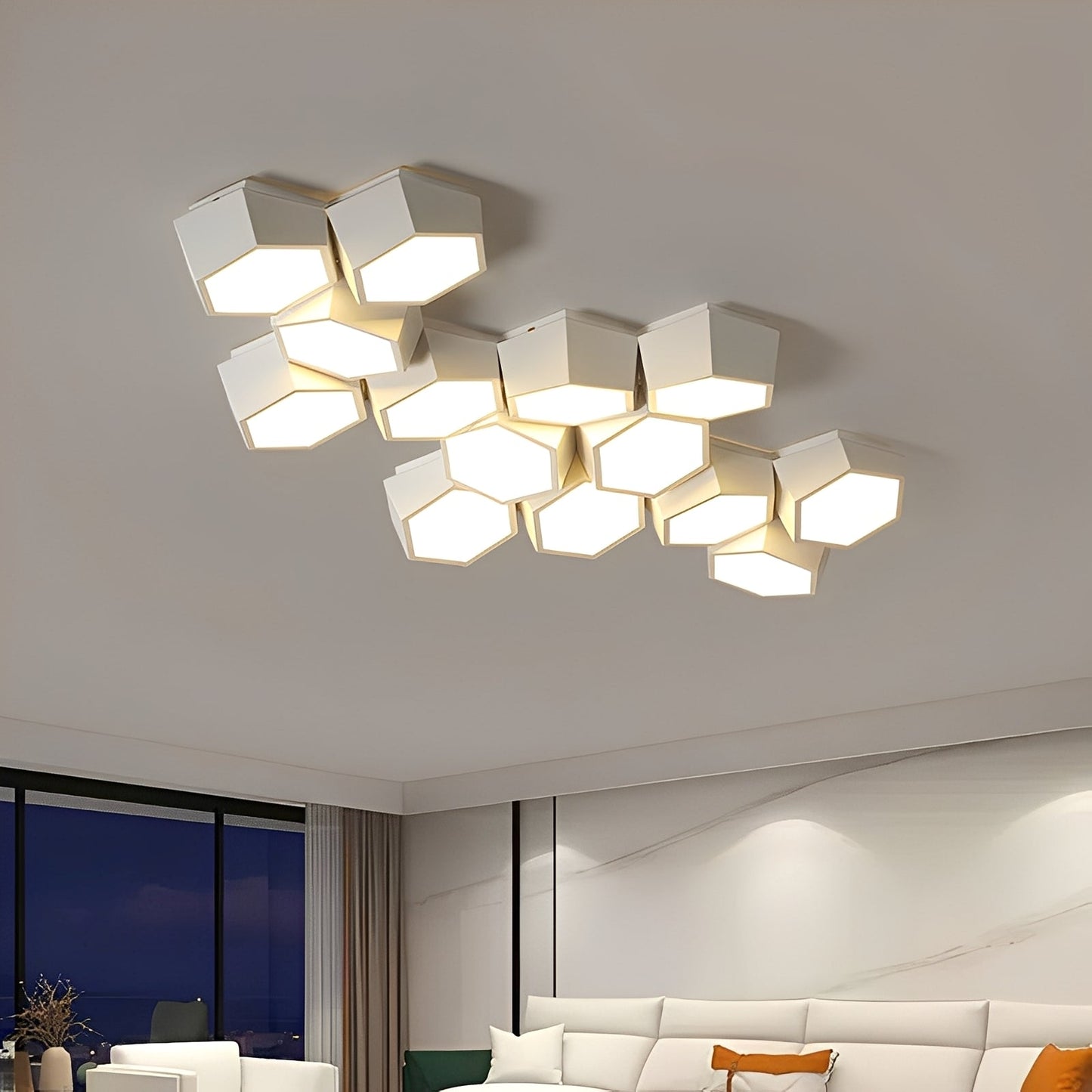 Nayra – Lampe de plafond LED géométrique