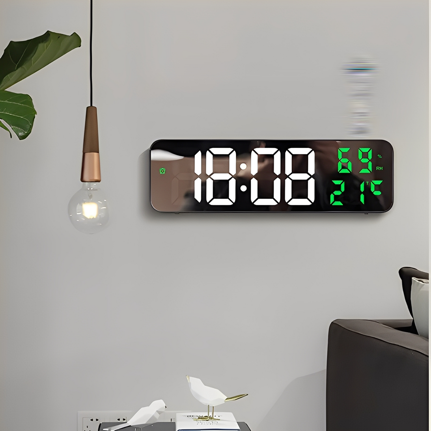 Nairo – Horloge murale LED numérique