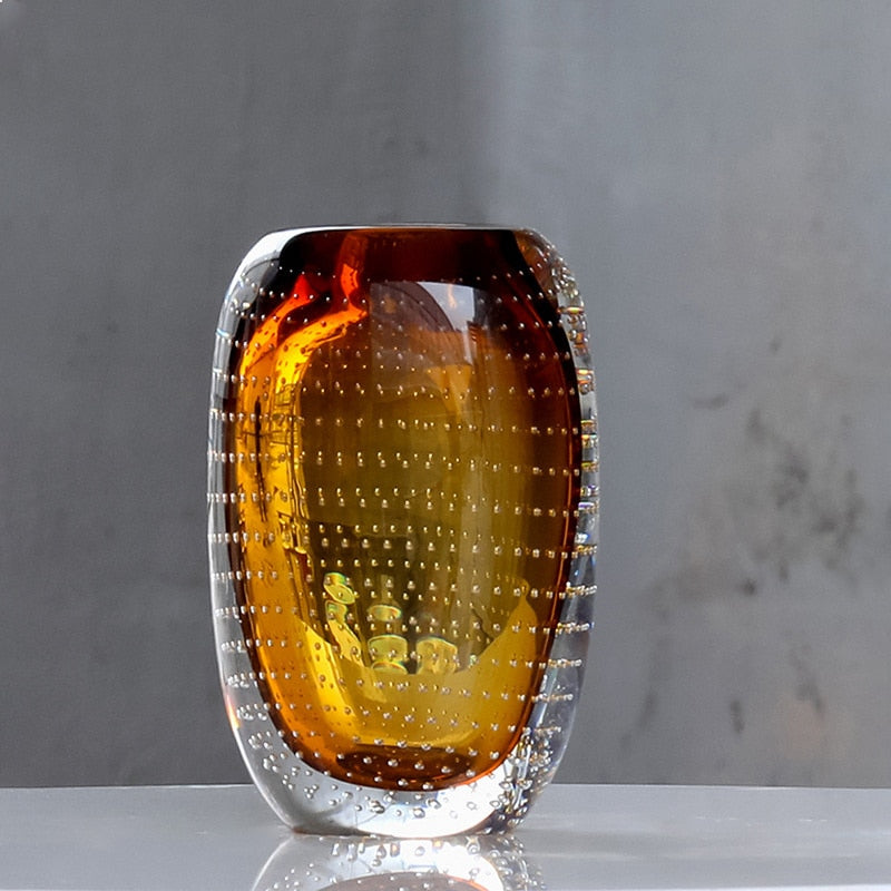 Tessa – Vase bulle de verre coloré