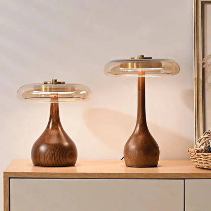 Kina – Lampe de chevet en bois naturel