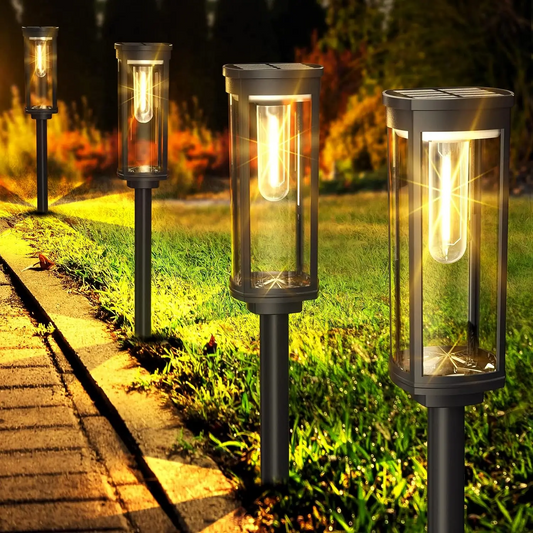 Solara – Lampe de pelouse solaire à fil de tungstène pour l'extérieur
