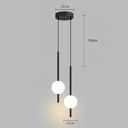 Riandne – Suspension en verre moderne