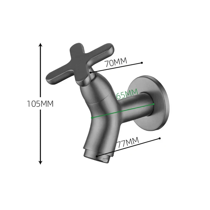 MurBrass – Robinet mural en laiton pour eau froide