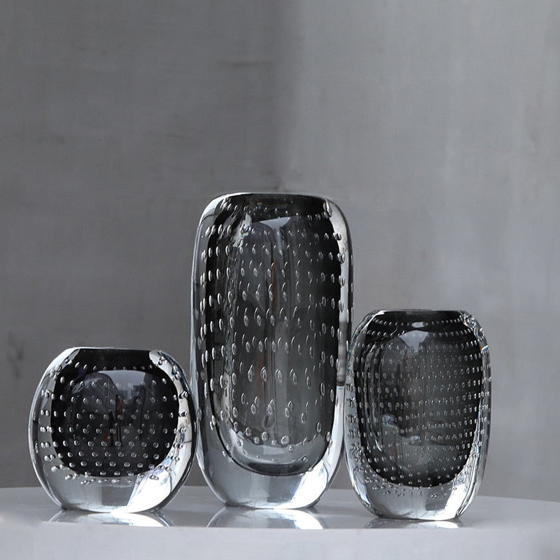 Tessa – Vase bulle de verre coloré