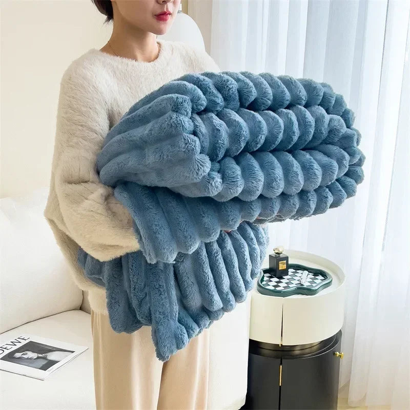 VeloursDeLapin - Couverture en Polaire Ultra-Douce