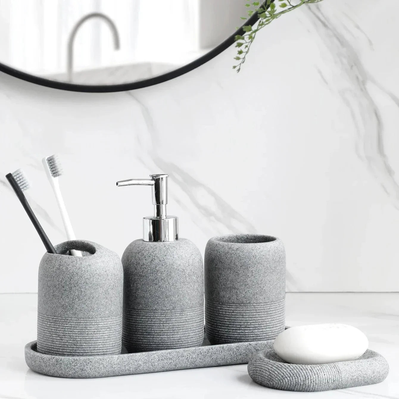 Avenor – Ensemble de salle de bain en résine