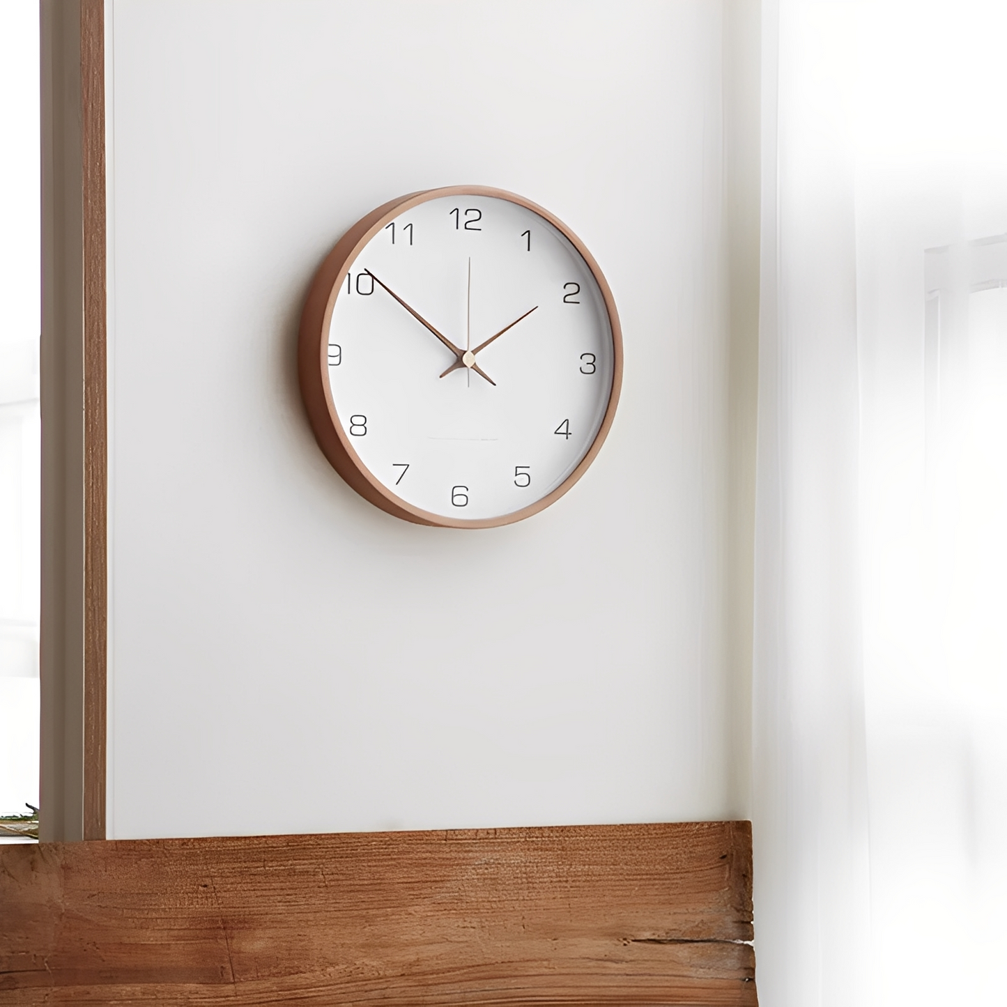Marla – Horloge murale moderne en bois