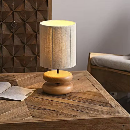 Sza – Lampe de table créative en bois massif