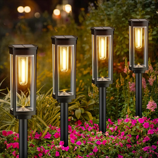 Solara – Lampe de pelouse solaire à fil de tungstène pour l'extérieur