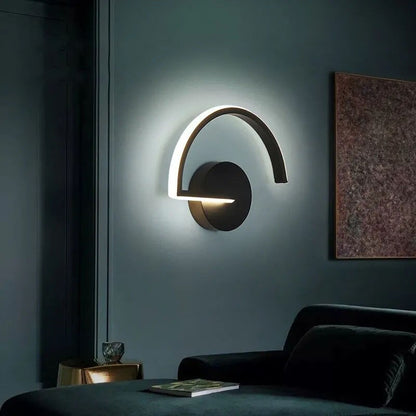 Saran – Art Minimal Applique Murale Semi-Cercle