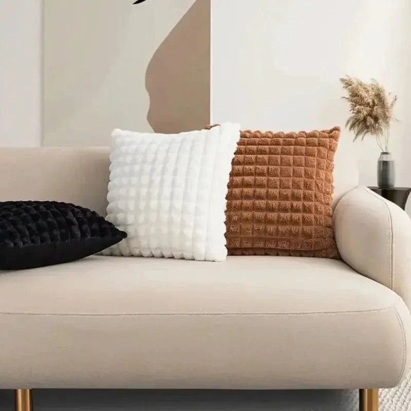 Terra – Housse de coussin en peluche