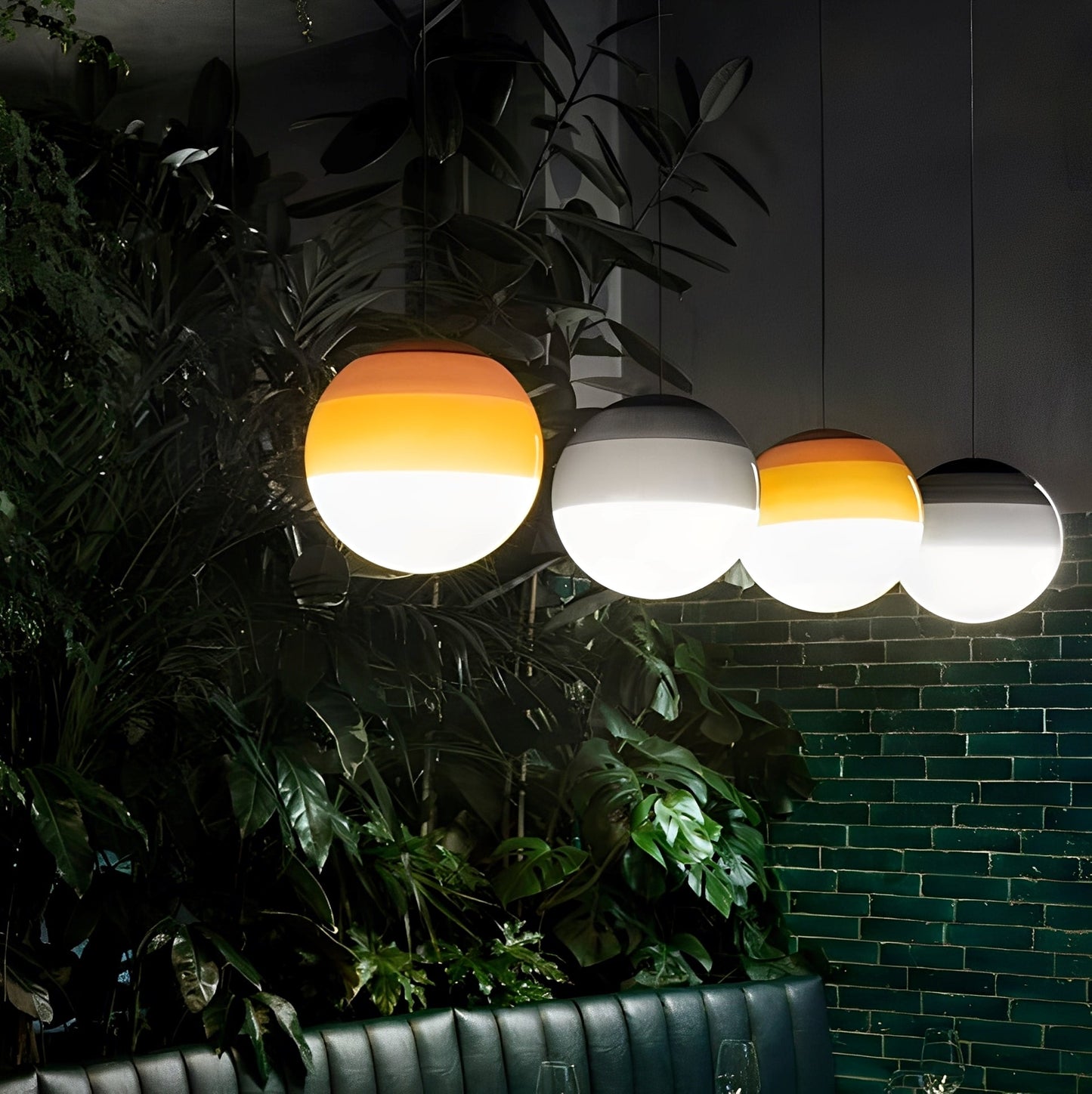 Mel – Suspension en verre coloré nordique