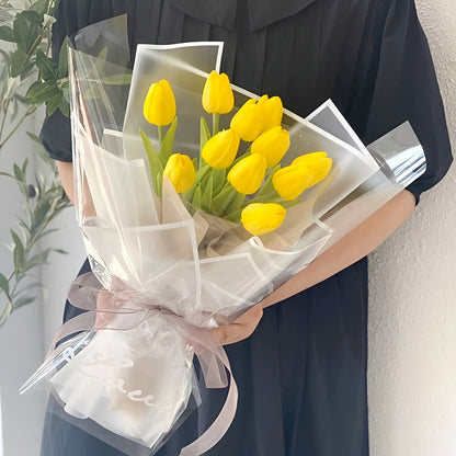 Talia – Mini-Tulipes en PU comme fleurs déco artificielles