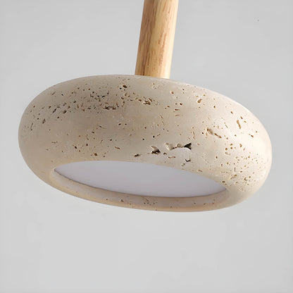 Osho – Suspension en véritable pierre de travertin pour accents élégants