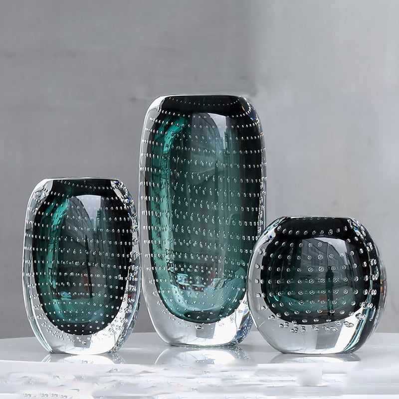 Tessa – Vase bulle de verre coloré