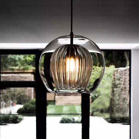 Alyna – Lampe suspendue en verre minimaliste