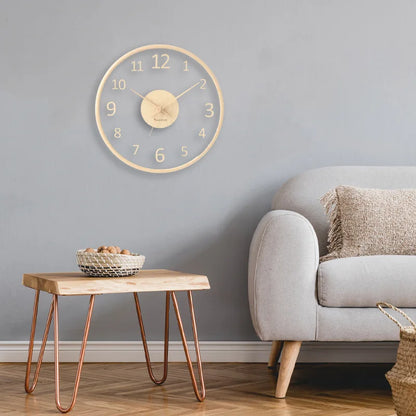 Claria – Horloge Murale Designer Transparente
