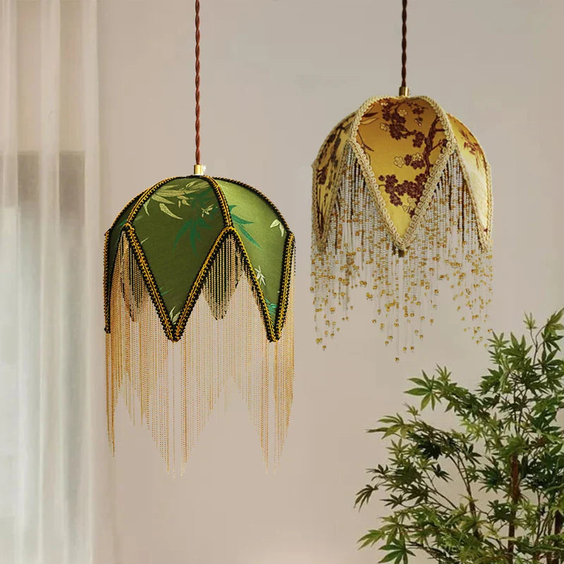 Cely – Lustre en Tissu Français Rétro