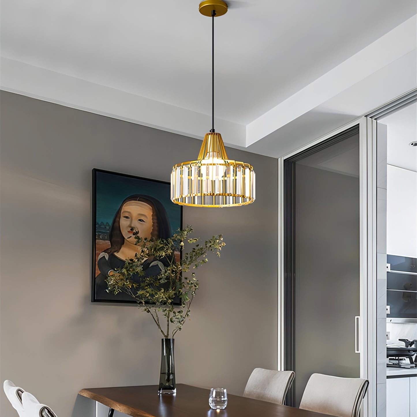 Guillermo – Lampe pendante en verre rond