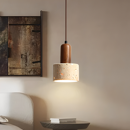 Donna – Lampe Pendule en Marbre Jaune