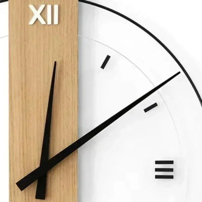 Horloge murale en bois avec tic-tac silencieux
