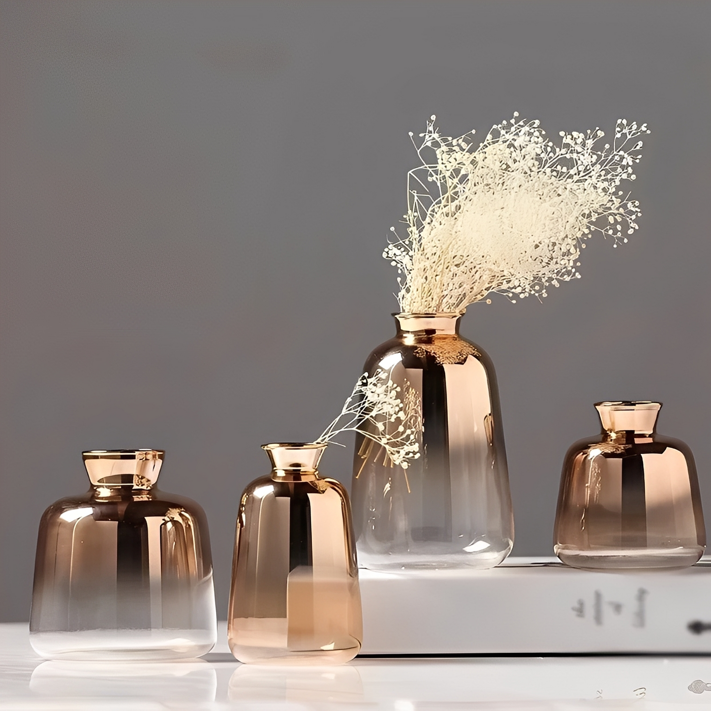 Nadine – Vase en verre moderne avec effet de dégradé