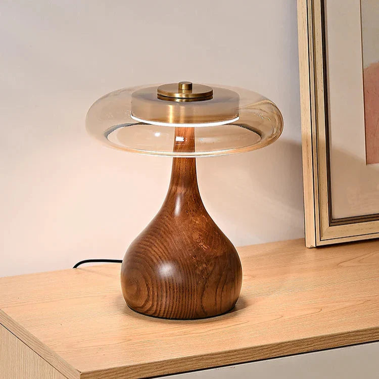 Kina – Lampe de chevet en bois naturel