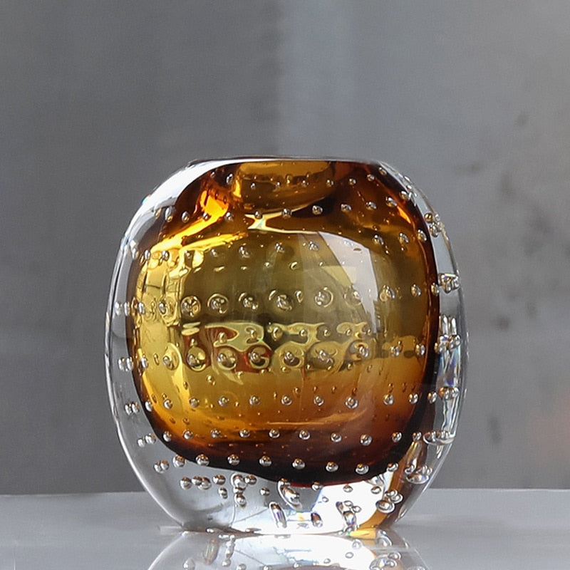 Tessa – Vase bulle de verre coloré