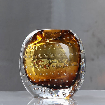 Tessa – Vase bulle de verre coloré