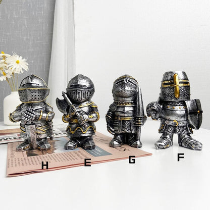 Nain de Jardin Chevalier – Figurine Médiévale avec Épée et Bouclier