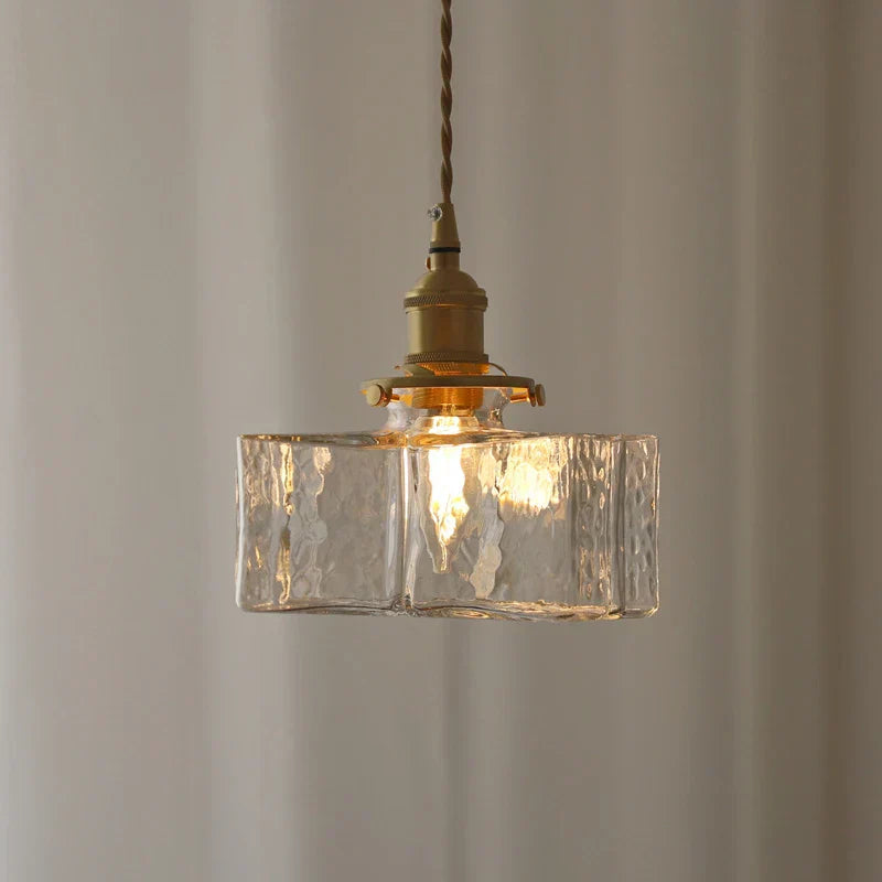 Farrah - Suspension moderne en verre style rétro