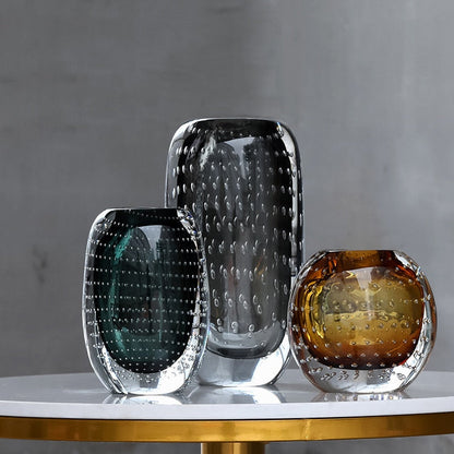 Tessa – Vase bulle de verre coloré